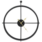 Veggklokke Svart 52 Cm Jern