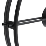 Veggklokke Svart 52 Cm Jern
