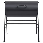 Tønnegrill Med 2 Grillrister Svart 80X95X90 Cm Stål
