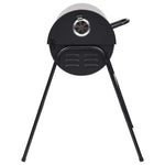 Tønnegrill Med 2 Grillrister Svart 80X95X90 Cm Stål