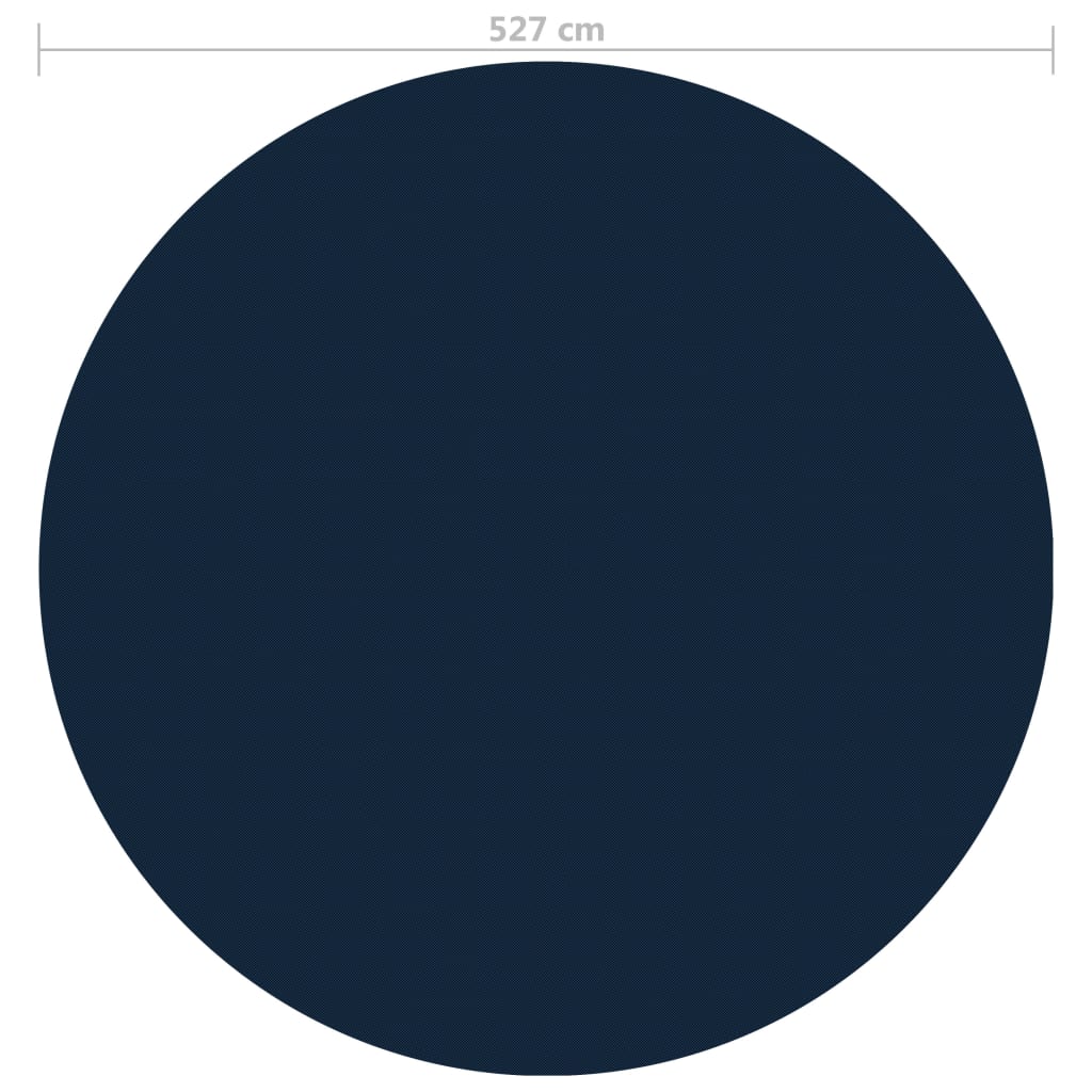 Flytende Solarduk Til Basseng Pe 527 Cm Svart Og Blå