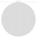 Flytende Solarduk Til Basseng Pe 381 Cm Grå