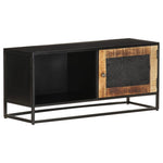 Tv-Benk 90X30X40 Cm Grov Heltre Mango