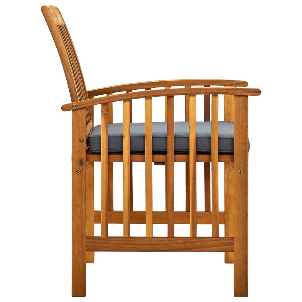 Hagestoler 2 Stk Med Puter Heltre Akasie