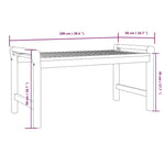 Sofabord 100X50X50 Cm Heltre Akasie