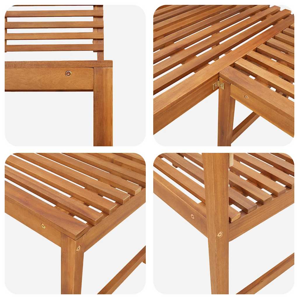 Utendørs Hjørnebenk 140 Cm Heltre Akasie