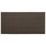 Barbord Med Oppbevaringsstativ Brun 120X60X110 Cm Polyrotting