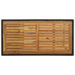 Barbord Med Oppbevaringsstativ Svart 120X60X110 Cm Polyrotting