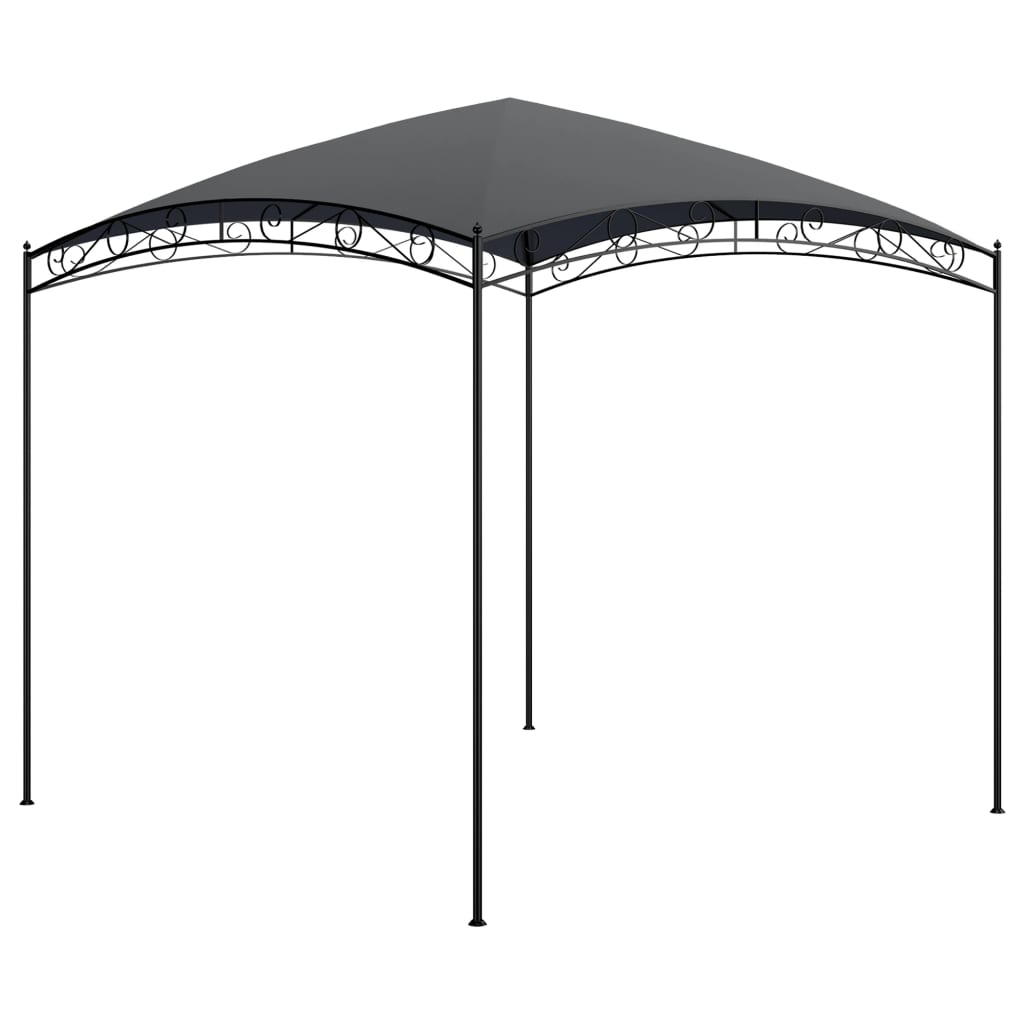 Paviljong 3X3X2,65 M Antrasitt 180 G/M²