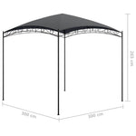 Paviljong 3X3X2,65 M Antrasitt 180 G/M²