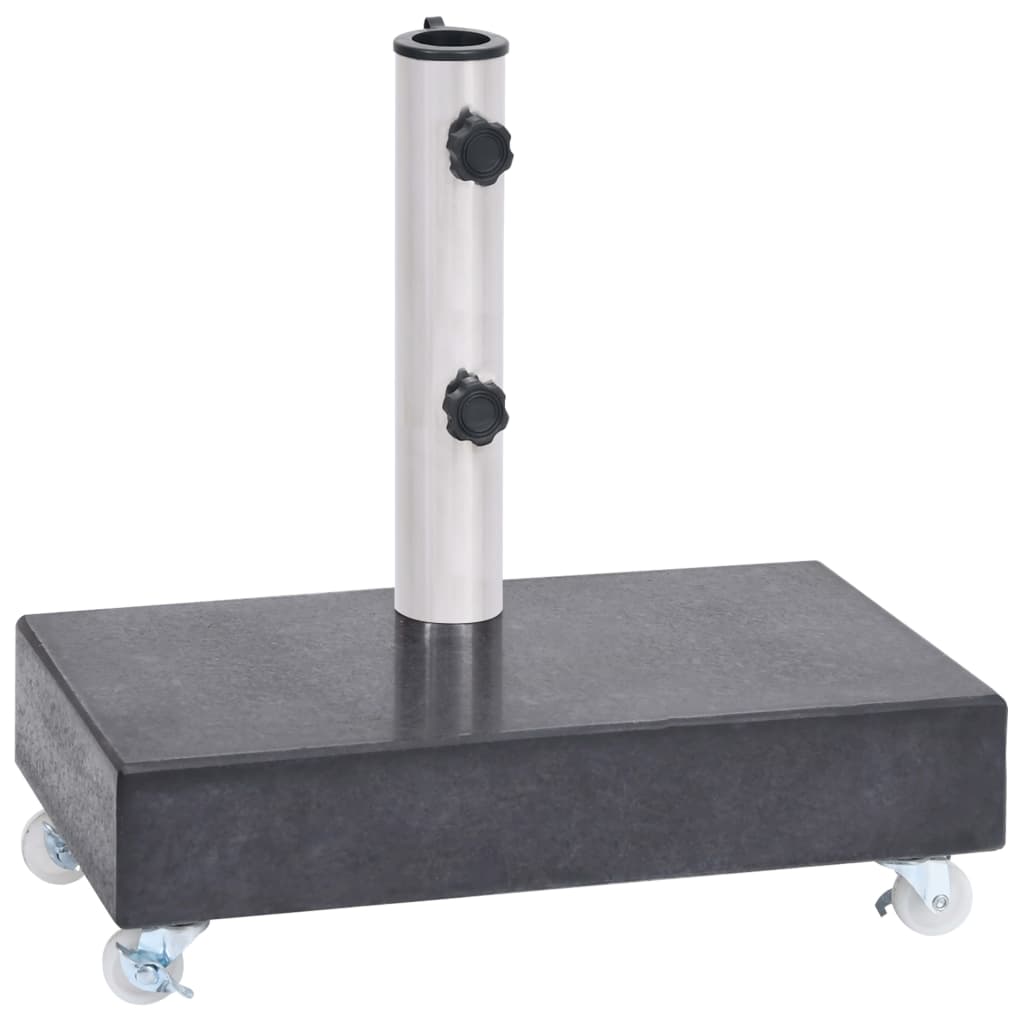 Parasollfot Svart 45X25X8 Cm Granitt