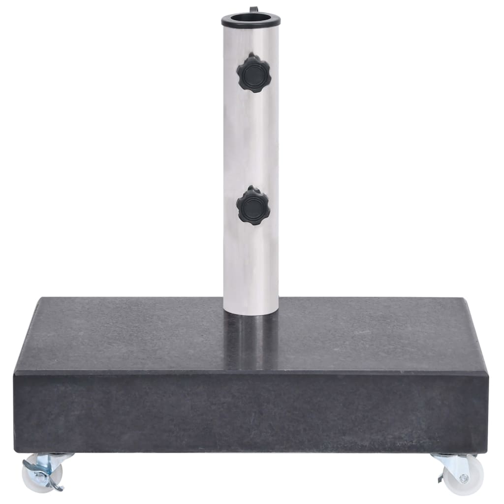 Parasollfot Svart 45X25X8 Cm Granitt