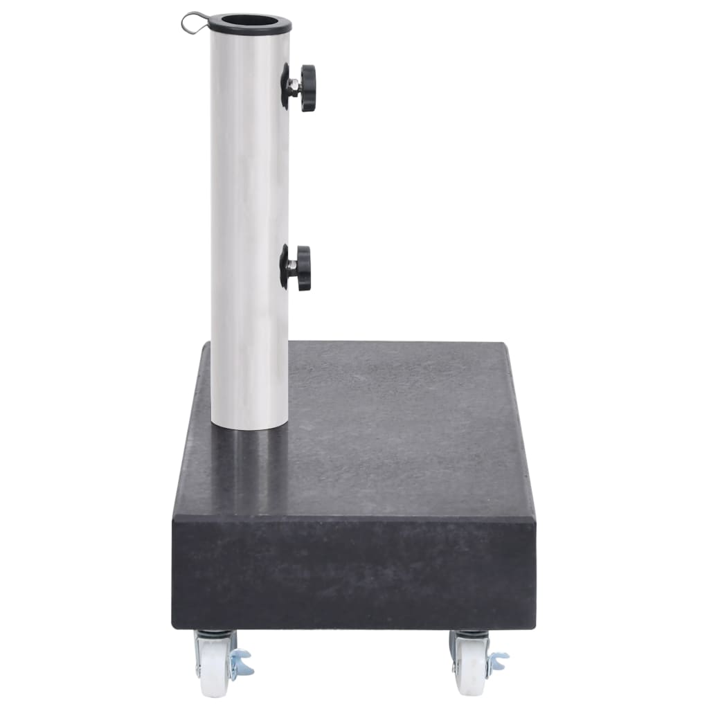 Parasollfot Svart 45X25X8 Cm Granitt