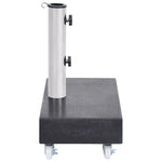Parasollfot Svart 45X25X8 Cm Granitt