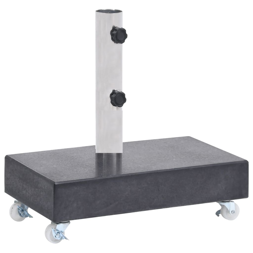 Parasollfot Svart 45X25X8 Cm Granitt