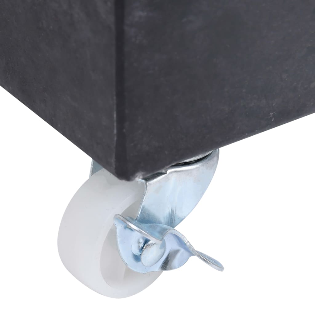 Parasollfot Svart 45X25X8 Cm Granitt
