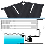 Soldrevne Bassengvarmerpaneler 80X310 Cm