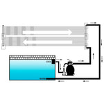 Soldrevne Bassengvarmerpaneler 80X310 Cm
