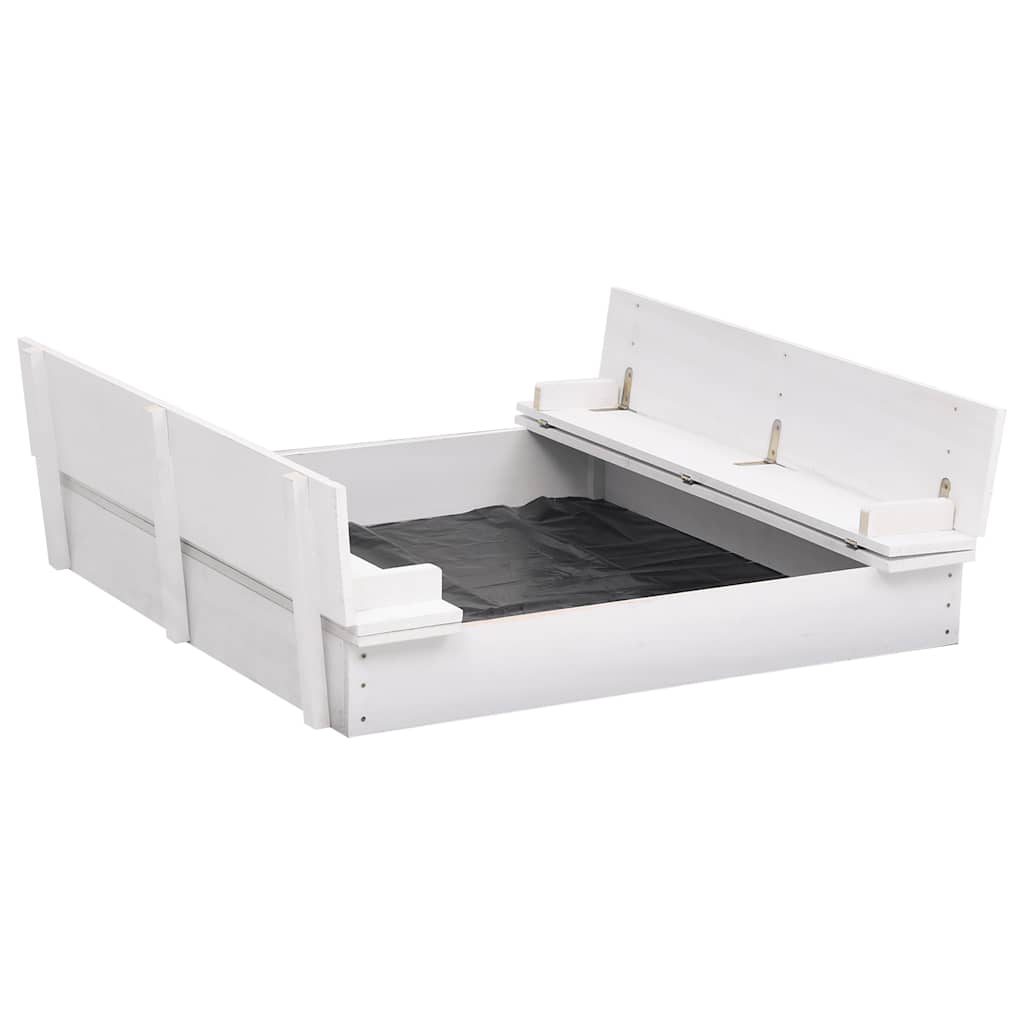 Sandkasse Gran Hvit 95X90X15 Cm
