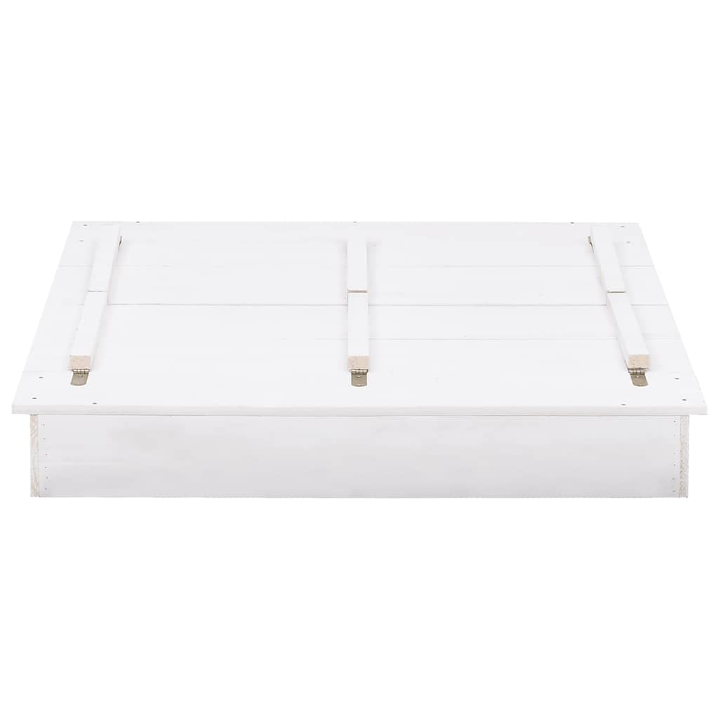 Sandkasse Gran Hvit 95X90X15 Cm