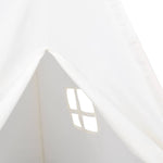 Tipi-Telt For Barn Med Pose Ferskenhud Hvit 120X120X150 Cm