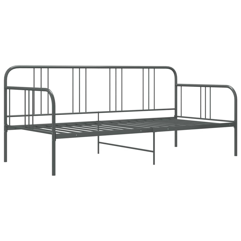 Ramme Til Sovesofa Grå Metall 90X200 Cm
