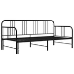 Uttrekkbar Ramme Til Sovesofa Svart Metall 90X200 Cm