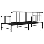 Uttrekkbar Ramme Til Sovesofa Svart Metall 90X200 Cm