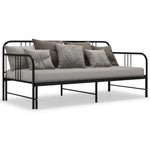 Uttrekkbar Ramme Til Sovesofa Svart Metall 90X200 Cm