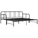 Uttrekkbar Ramme Til Sovesofa Svart Metall 90X200 Cm