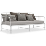 Uttrekkbar Ramme Til Sovesofa Hvit Metall 90X200 Cm