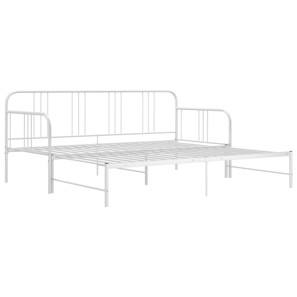 Uttrekkbar Ramme Til Sovesofa Hvit Metall 90X200 Cm