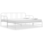 Uttrekkbar Ramme Til Sovesofa Hvit Metall 90X200 Cm