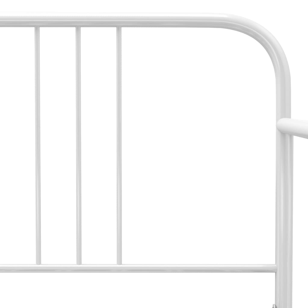 Uttrekkbar Ramme Til Sovesofa Hvit Metall 90X200 Cm