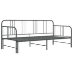 Uttrekkbar Ramme Til Sovesofa Grå Metall 90X200 Cm