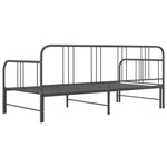 Uttrekkbar Ramme Til Sovesofa Grå Metall 90X200 Cm