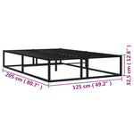 Sengeramme Svart Metall 120X200 Cm