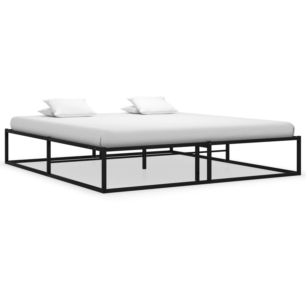 Sengeramme Svart Metall 140X200 Cm