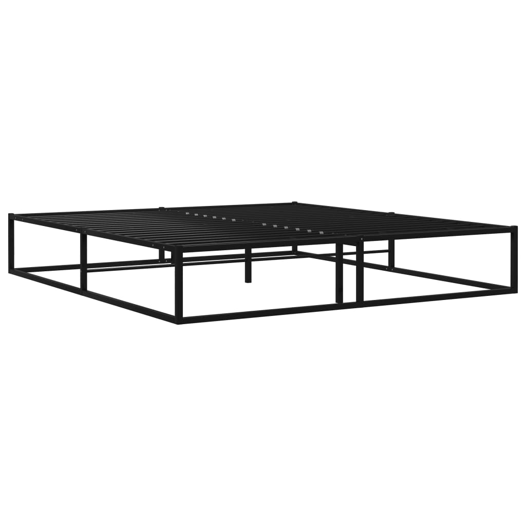 Sengeramme Svart Metall 140X200 Cm