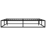 Sengeramme Svart Metall 140X200 Cm