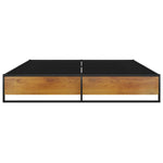Sengeramme Svart Metall 140X200 Cm