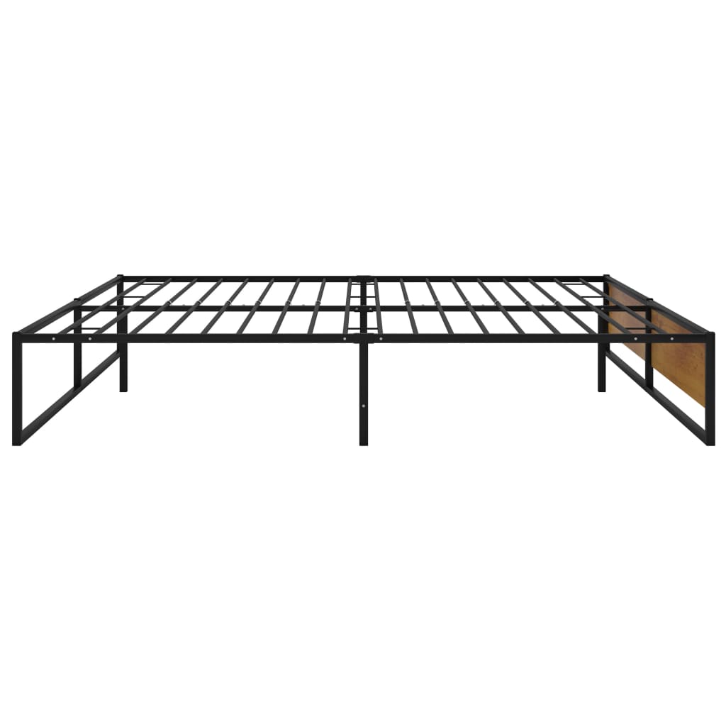 Sengeramme Svart Metall 140X200 Cm