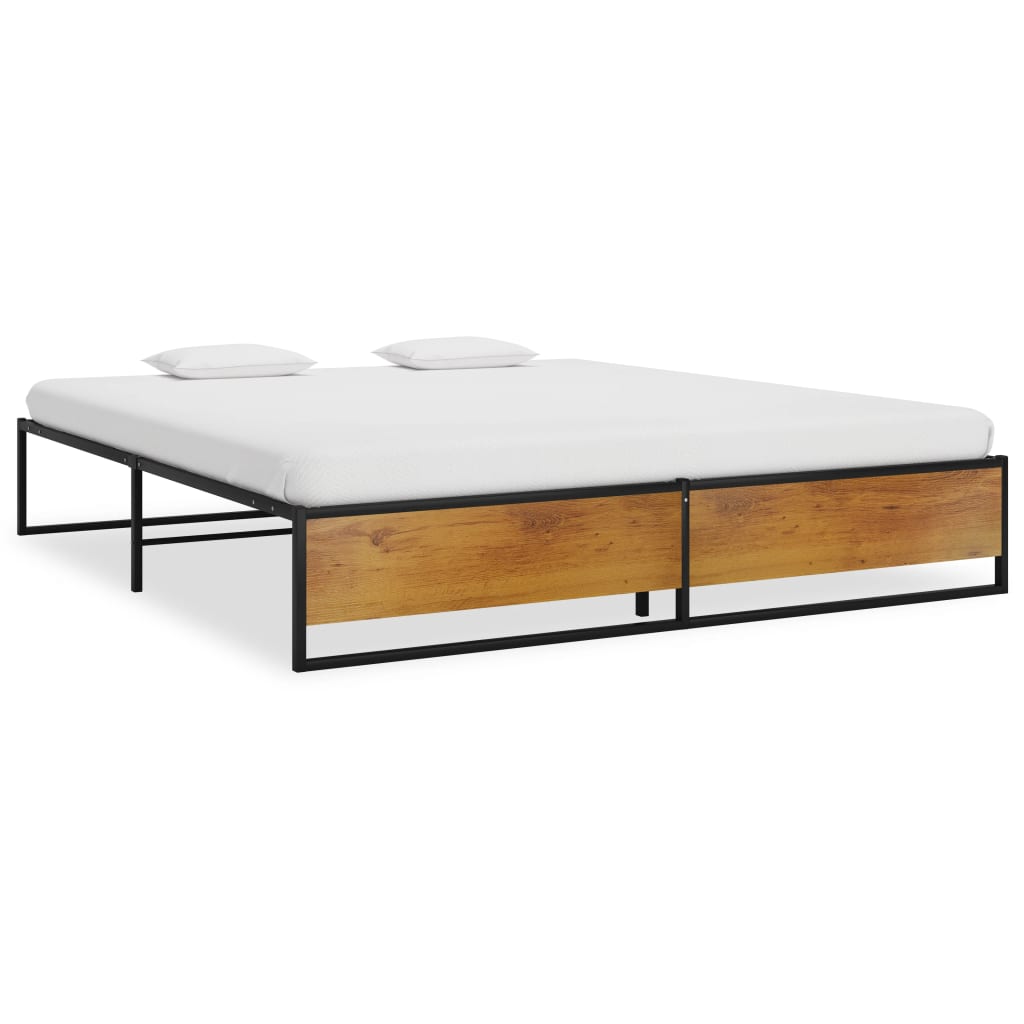 Sengeramme Svart Metall 160X200 Cm