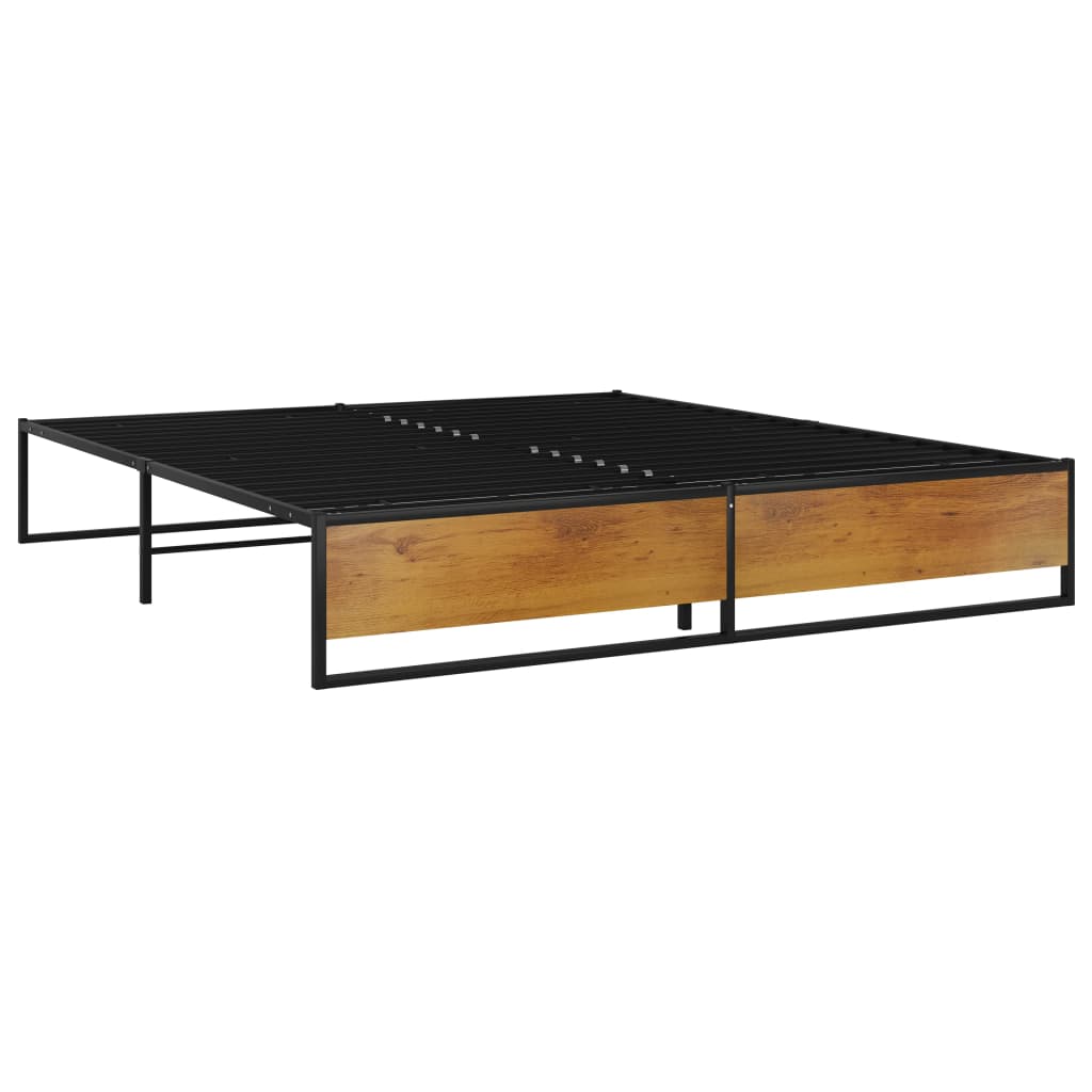 Sengeramme Svart Metall 160X200 Cm