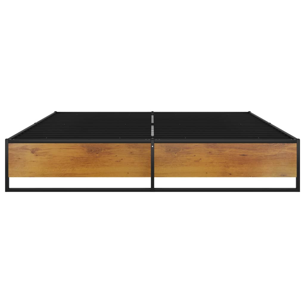 Sengeramme Svart Metall 160X200 Cm