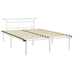 Sengeramme Hvit Metall 140X200 Cm
