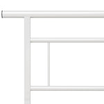 Sengeramme Hvit Metall 140X200 Cm