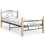 Sengeramme Svart Metall 90X200 Cm