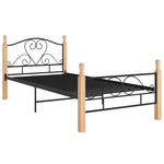 Sengeramme Svart Metall 90X200 Cm