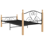 Sengeramme Svart Metall 90X200 Cm